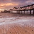 lovely commercial sea pier at dawn
