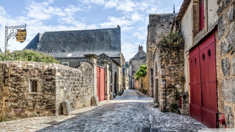 Medieval Street in France