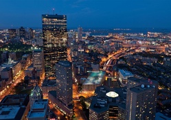 City of Boston at Night