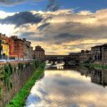 wonderful scene in florence italy hdr