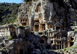 Myra Rock Tombs, Greece