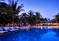 stars in a pool at velassaru resort the maldives