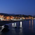 evening on a seaside italian town