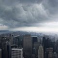 rain storm moving over new york city