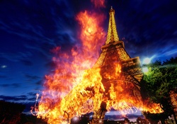 Eiffel special fire