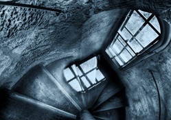 wonderful narrow stairs hdr