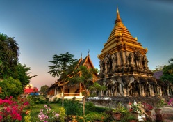gorgeous wat chiang man temple in thailand