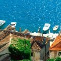 seaside town of sibenik croatia on the adriatic