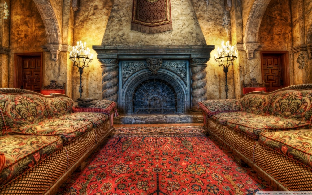 Fireplace In The Tower of Terror
