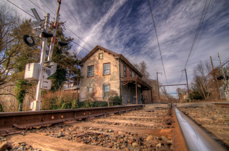 lovely old train stop hdr