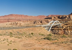 bridge in a desert