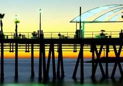 fantastic pier in sundown