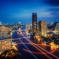 river lights in bangkok thailand