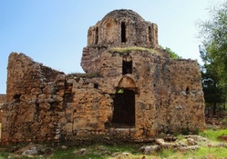 the church of the castle alanya