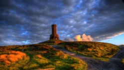 darwen tower in lancashire england hdr