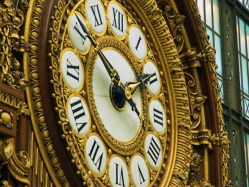 Gold Leaf Ornate Clock