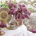 morning tea with lilacs
