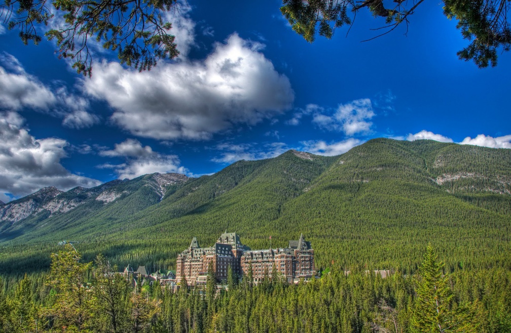 fantastic hotel resort in the mountains hdr
