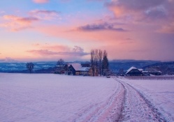 wonderful farm in winter