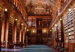 Famous Library in Prague