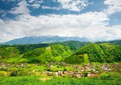 wonderful foothill village in summer