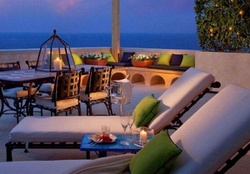 Evening on a terrace