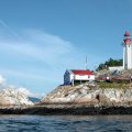 wonderful lighthouse on rocky shore