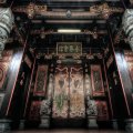 magnificent entry to an oriental temple