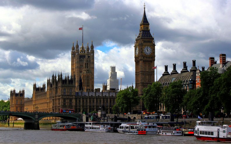 Westminister Palace and Elizabeth Tower, London