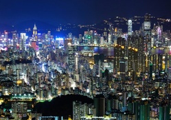 hong kong massive cityscape