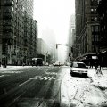 new york city avenue in winter