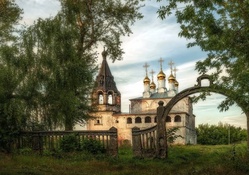 decrepit orthodox church in borisogleb russia