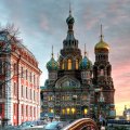 magnificent orthodox church in moscow hdr