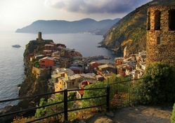 magnificent town on the italian seacoast