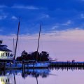 evening on a lovely lighthouse in maryland