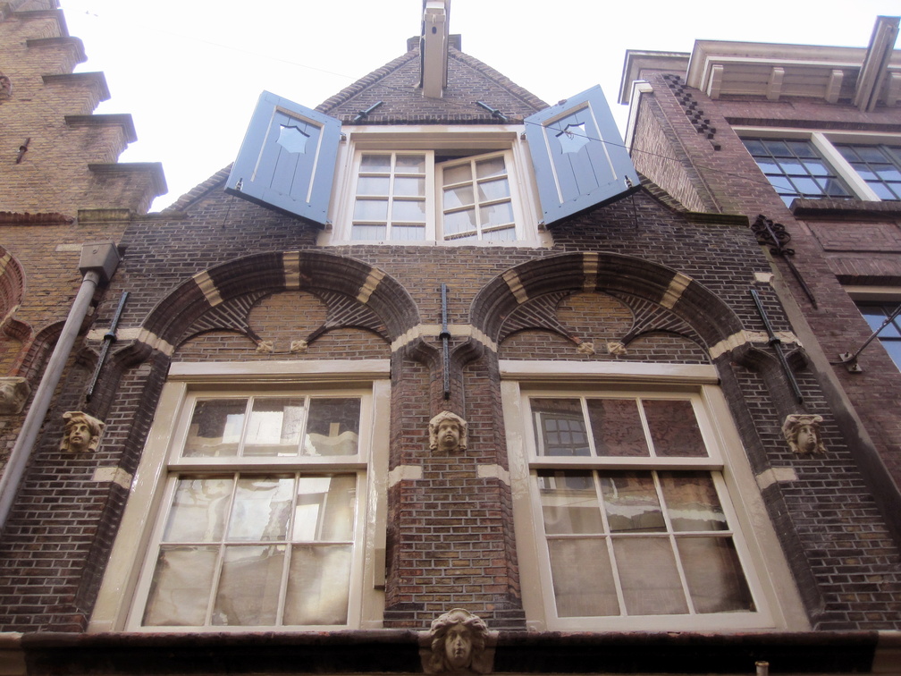 Ancient house in Delft, the Netherlands