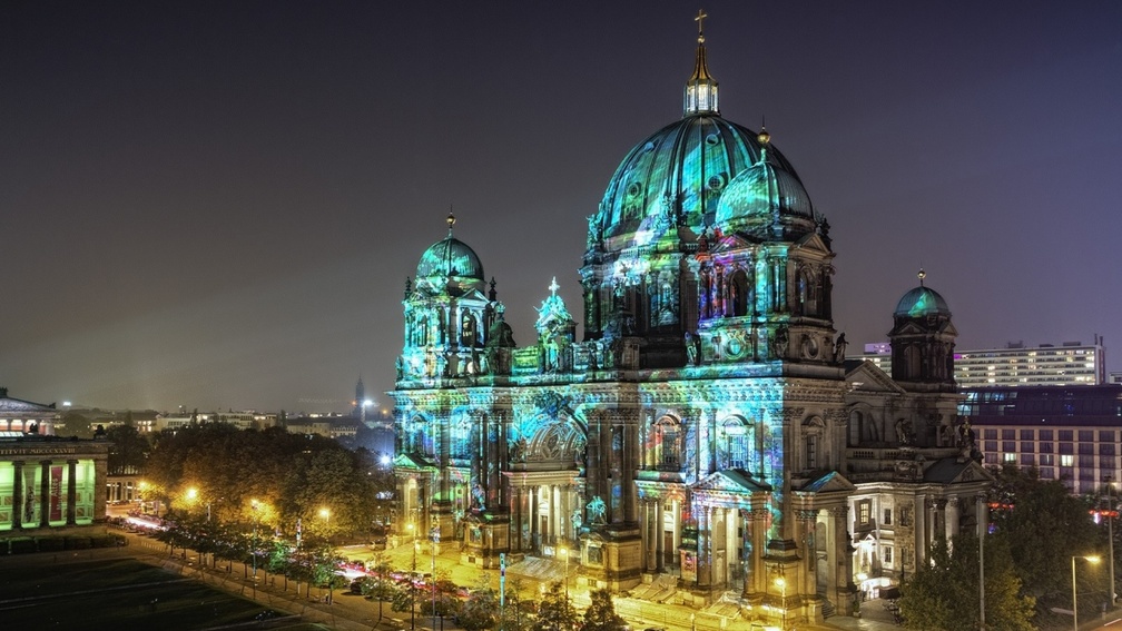 berlin cathedral in the festival of lights