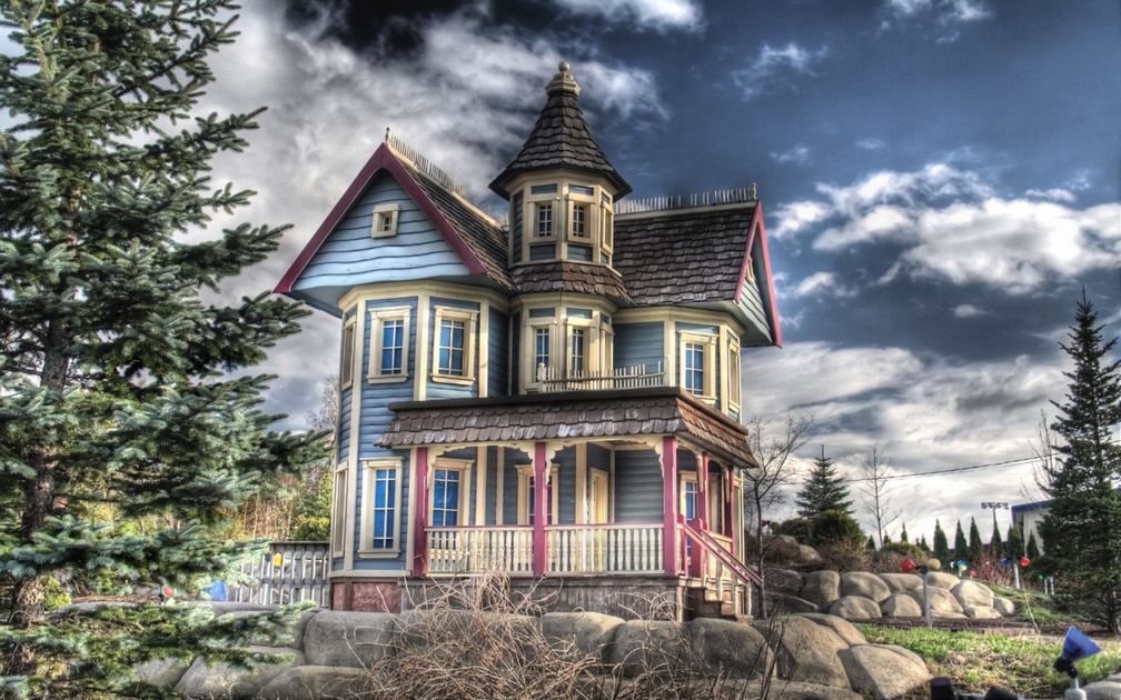 gorgeous colorful vacation home hdr