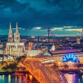 magnificent view of cologne germany