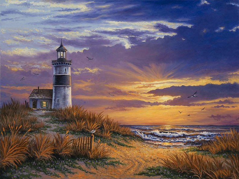 Ocean lighthouse