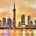 fantastic waterfront view of shanghai hdr