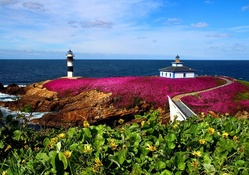 Pancha island lighthouse_Galicia, Spain