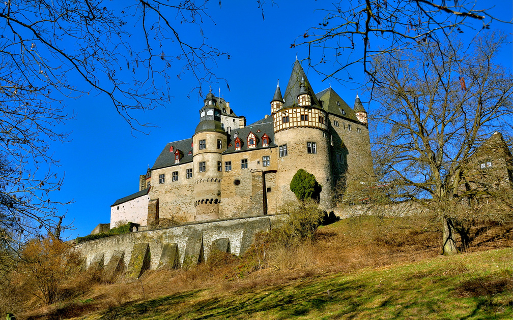 beautiful burresheim castle in germany