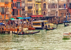 the grand canal in venice by the hotel marconi