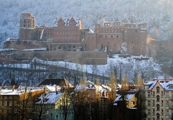 The  Castle of Heidelberg in winter