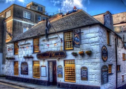 admiral benbow tavern in england hdr