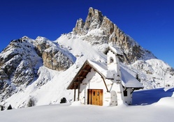 chapel on high on a mountain