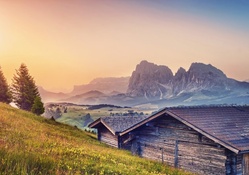 wonderful homes on an alpine meadow