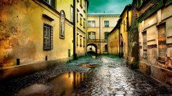 alley after the rain