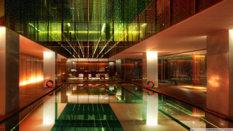 fantastic modern hotel lobby